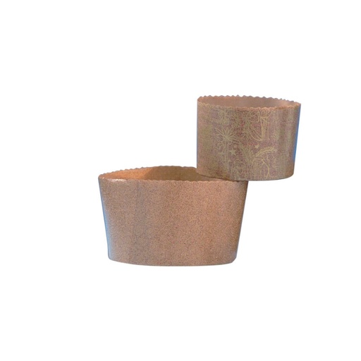 [25101176] MOULE A PANETTONE PAPIER Ø13,4CM HT9,5CM 200PCS ±500GR