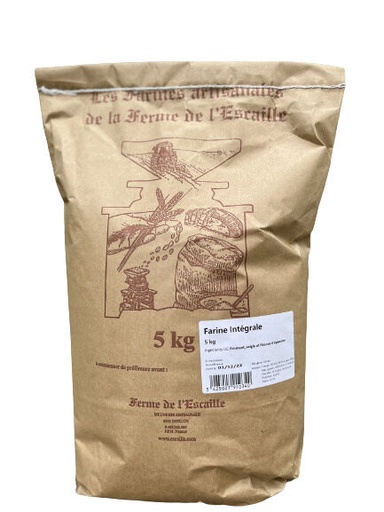 [05100993] WHOLE GRAIN FLOUR 5KG FERME DE L ESCAILLE