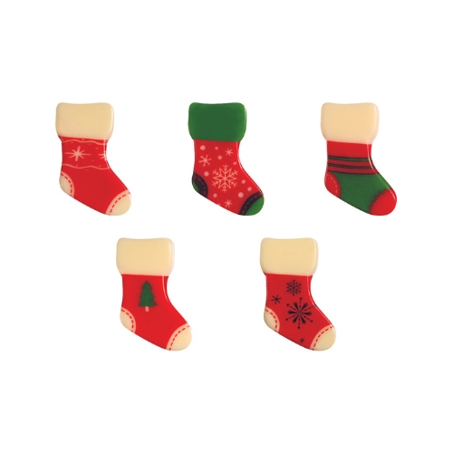 [08058074] 088060 PCB CHAUSSETTES PAG 5 DESIGNS 4,2X2,5CM 156PCS ***S/CDE***