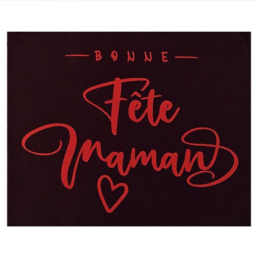 [08056922] 087113 PCB RECTANGLES CN BONNE FÊTE MAMAN 5X4 CM 70PCES ***S/CDE***