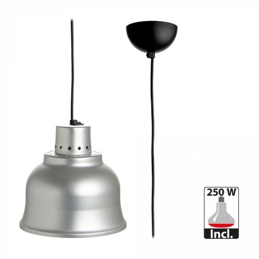 [60251262] 23CM ALUMINUM LAMPSHADE WITH 250W INFRARED HEATING LAMP 180CM