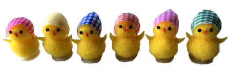 [13099429] YELLOW CHICKS SCARVES 3CM 36PCS