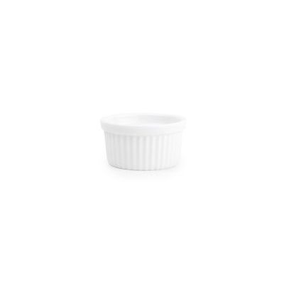 [54908544] BONBISTRO RAMEQUIN SMAAK WIT GEVOERD 7XH3.5CM PORSELEIN - 611112