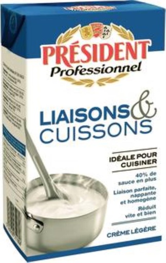 [06100022] PRESIDENT CULINARY CREAM 18% UHT 1L