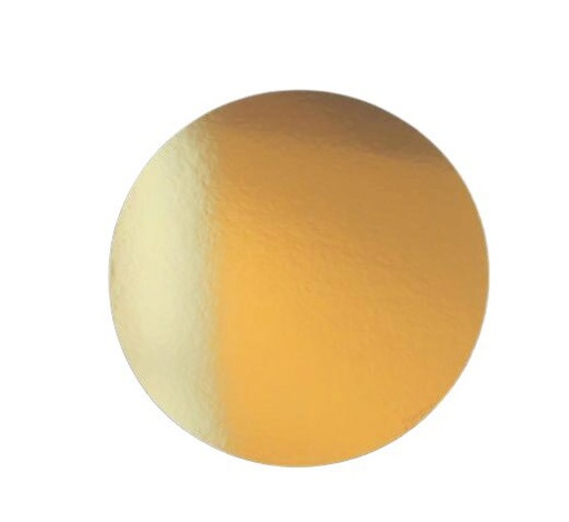 [27660523] ROUND GOLD CARTON Ø 22CM **10 PCES** FOST+ INCLUDED