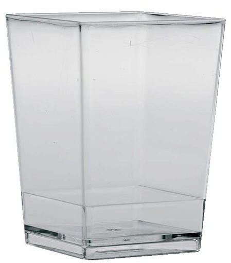[44104215] VERRINE PLASTIQUE CUBIC 120ML SACHET DE 100 PCS