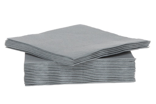 [44665143] C&T PROF GRIJS COCKTAILSERVETTEN 25X25CM 40 STUKS