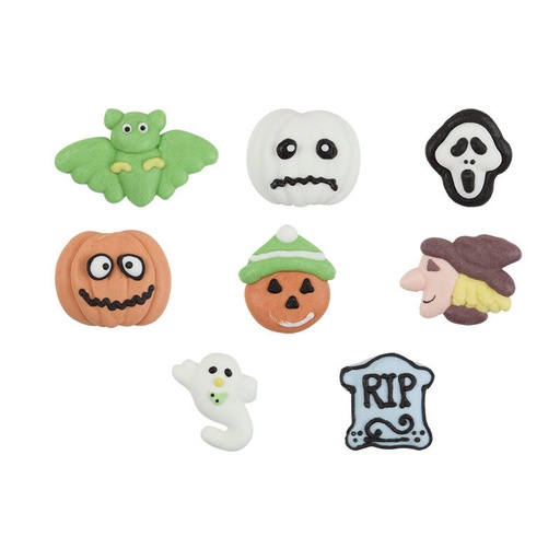 [08030595] 1091090 FIGURINES EN SUCRE HALLOWEEN 168PCES (REMPLACE 1091133)