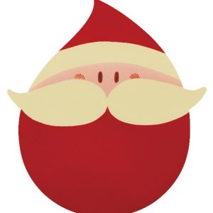 [08057356] 065205 PCB DROPS CB SANTA CLAUS HEAD 2 DESIGNS 140PCES ***s/cd***