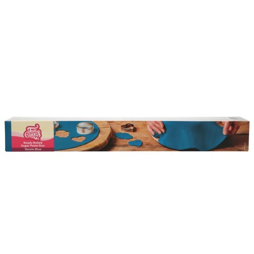 [70407372] FUNCAKES NAVY BLUE SUGAR PASTE READY TO USE ROUND Ø 36CM 430GR