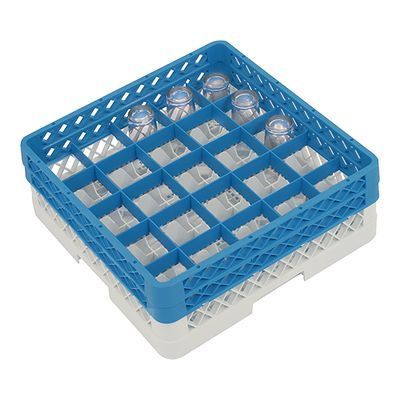 [57660360] CATERRACKS CASIER CR2512 25 COMP 2 REHAUSSES 50X50XH18CM *VERRES SANS PIED****S/CD***