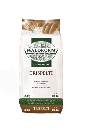 [05040227] WALDKORN 3966 TRISPELTI MIX 100% SPELBROOD 25KG