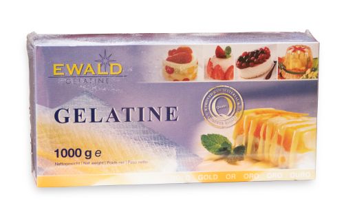 [03031064] GELATINE IN BLADDEN EXTRA FIJNE GOUD 1KG