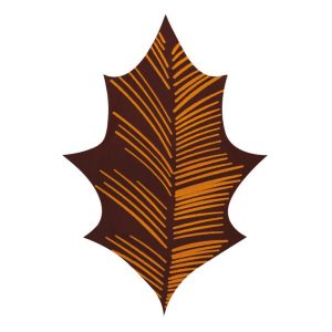 [08057604] 070491 PCB FEUILLES DE HOUX CN DELICATESSE 2 DESIGNS 6X4 CM 100PCES ***S/CD***