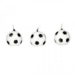 [08075600]  6 PCS FOOTBALL CANDLES