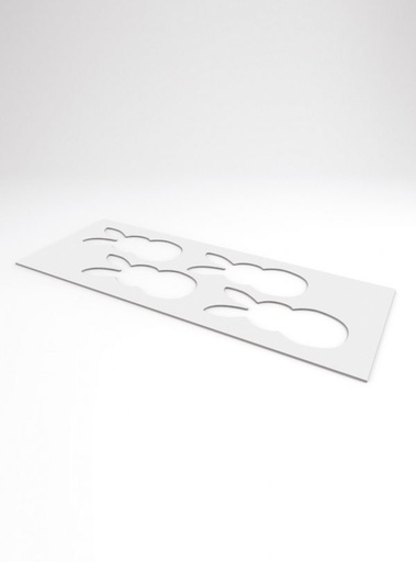 [08056316] 019153 PCB STENCIL FOR LARGE RABBIT 4 PRINTS 13.5X5.3 CM ***S/CD***