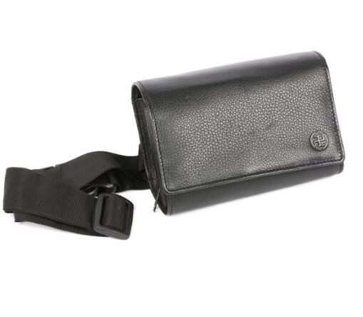 [60252196] PORTEFEUILLE CUIR NOIR 4 POCHES 1 TIRETTE CEINTURE FERMETURE SCRATCH