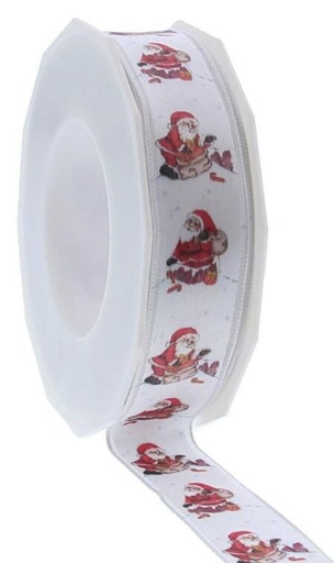 [60700553] JAKU SANTA CLAUS SATIN RIBBON 15MM X 20M