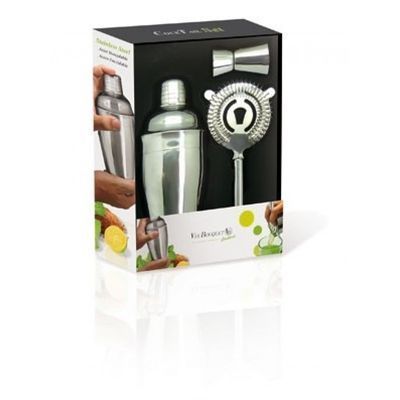 [57659066] VIN BOUQUET 3-PIECE COCKTAIL SET SHAKER-STRAINER-MEASURER