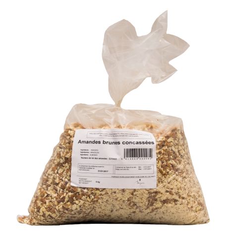 [01020040] CALIFORNIAN CRUSHED BROWN ALMONDS 5 KG
