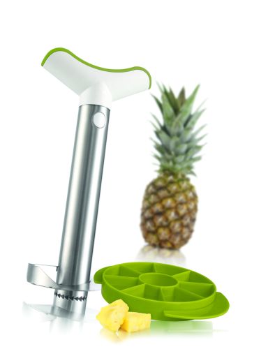 [54912205] VACU VIN RVS ANANAS SNIJDER + SNIJDEN STUKKEN