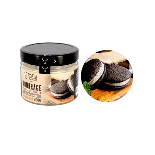 [08075338] PATISDECOR FOURRAGE CROUSTILLANT LAIT NOISETTE BISCUIT CACAO 300GR