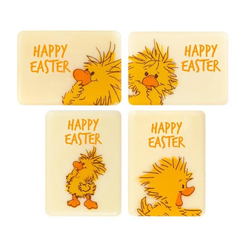 [08058358] 2069195 PLAQUETTE CANARDS HAPPY EASTER 4X2,8 CM 120PCS ***S/CDE***