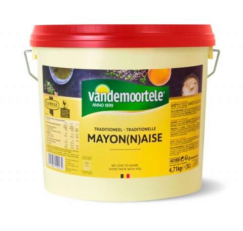 [05070121] VANDEMOORTELE SAUCE MAYONNAISE SEAU 5L