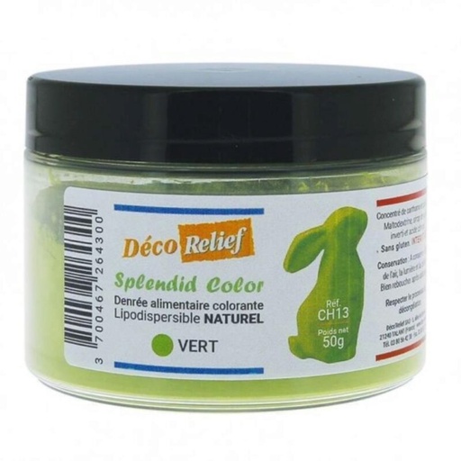 [70406970] NATURAL FAT-DISPERSIBLE COLORANT EMERALD GREEN 50GR