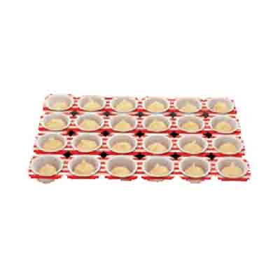 [05041101] PAPIEREN BAKVORM VOOR 24 MUFFINS 50X36CM FOST+2025 INBEGREPEN 1,17234€ 3000P