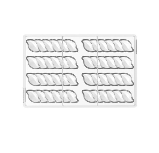 [51661536] SILIKOMART PRALINE MOLD TRITAN CH040 RIFLESSO B N.24 12X2.5XH1.3CM