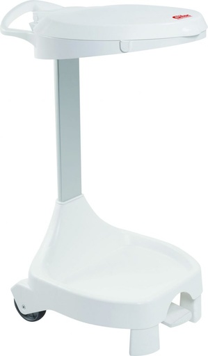 [70410628] GILAC SUPPORT SAC POUBELLE 120L PLASTIQUE BLANC