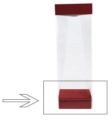 [60700286] BASIS N°8 ONDOORZICHTIG DAHLIA VOOR TASBASIS 8X5X3CM 100 STUKS