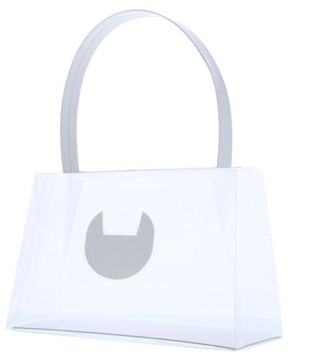 [60100497] SAC À MAIN TRANSPARENT - BLANC 235X100XHT300MM