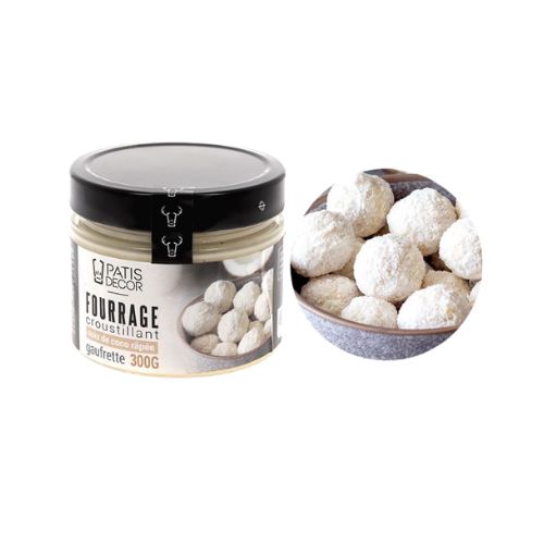 [08075339] PATISDECOR KROKANTE KOKOSVULLING WAFELVERKOPER 300GR