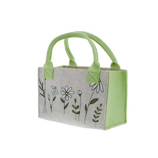 [61700546] BASKET WITH 2 HANDLES "DAISY" 27CM