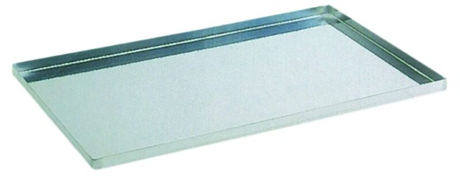 [51300999] PLAQUE INOX 59.5X39.5CM EPAISSEUR 1MM  4 BORDS DE 2CM  A 90° 