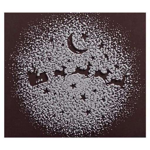 [08057899] 074211 PCB EMBOUTS CN AVEC RELIEF TRAÎNEAU 8,5X7,5CM 72PCES ***S/CD***