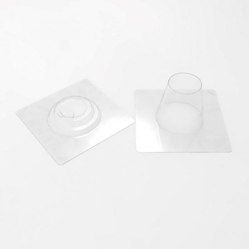 [08056489] 050130 PCB MOULES GOBELET POUR 6 PIÈCES Ø 6,8 CM -COUVERCLE Ø 7,75 CM 12PCES ***S/CD***