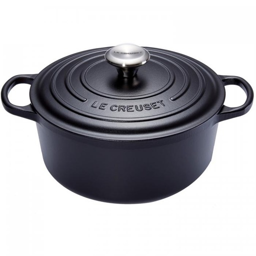 [57661820] LE CREUSET COCOTTE RONDE 34CM NOIR MAT 12.40L 10PSIGNATURE