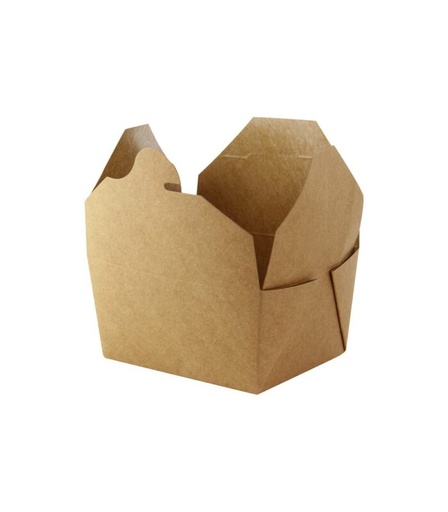 [25101105] 210BIO2K KRAFT CARDBOARD MEAL BOX 215X160X50MM PACK OF 25PC