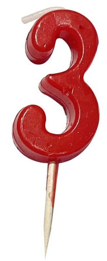 [53503313] NUMMERKAARS PM PIC ROOD N°3 12ST