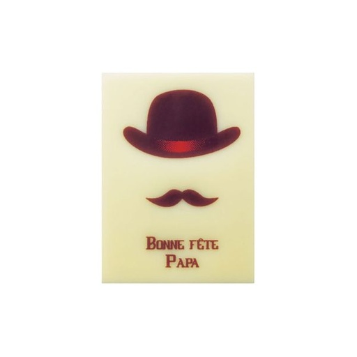 [08056408] 040188 PCB RECHTHOEKEN CB BONNE FÊTE PAPA 4X2.9 CM66PCES ***S/CD***
