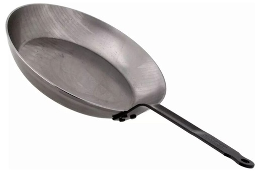 [57659293] DE BUYER INDUCTION CARBON STEEL PAN 28 CM COUPE LYON.