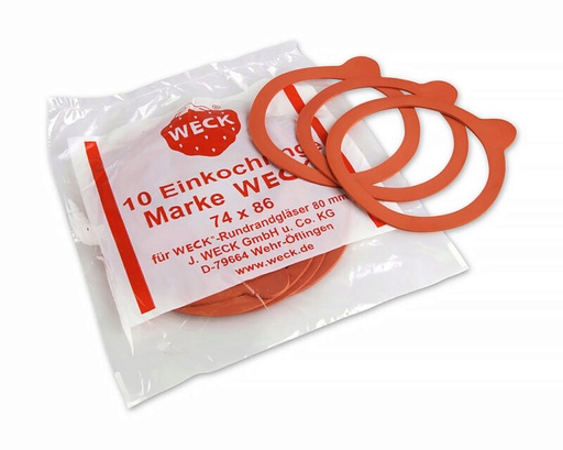 [56000543] WECK JOINTS FOR JARS 74 X 86 -10P