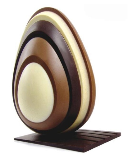 [70410451] PAVONI MOULES THERMOFORMÉS OEUF "LEVEL"KIT 2 PIÉCES Ø 130 X H 200 MM