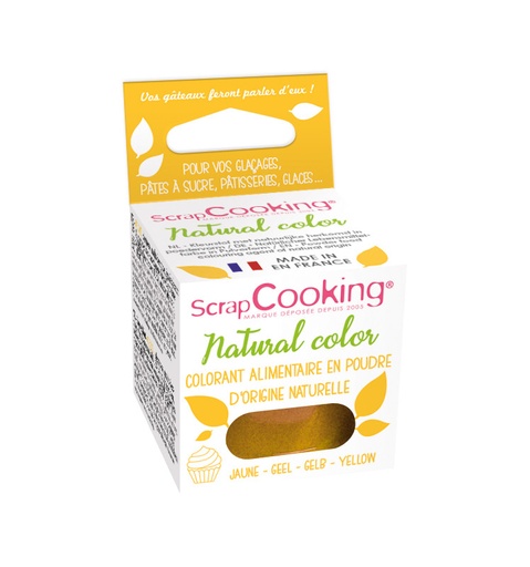 [08055655] SCRAPCOOKING NATURAL FOOD COLORING YELLOW 10GR