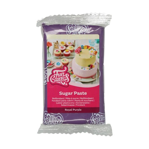 [70407365] FUNCAKES DONKERPAARSE SUIKERPASTA 250GR