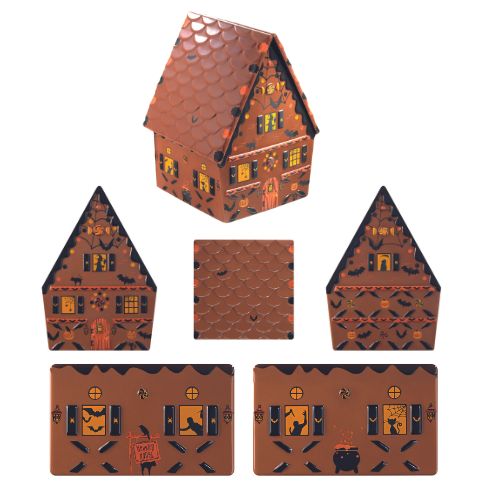 [08058165] 088145 PCB MALLEN SPOOKHUIS VOOR 4 STUKS 11,5X11CM H. 15,5CM 4 STUKS ***S/CDE***