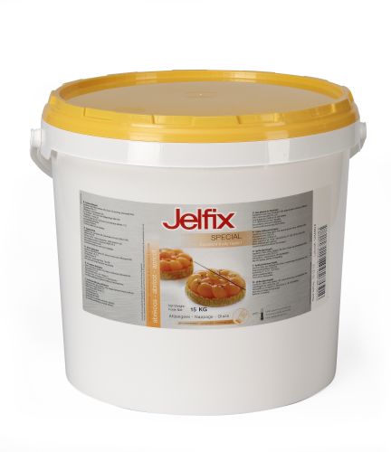 [03040202] JELFIX QUICK APRICOT GLAZE 15KG BUCKET